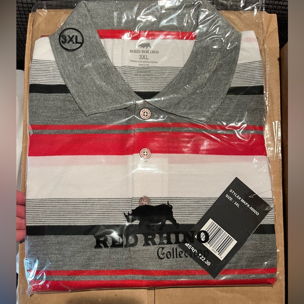 NWT 3XL men’s short sleeve polo style shirt